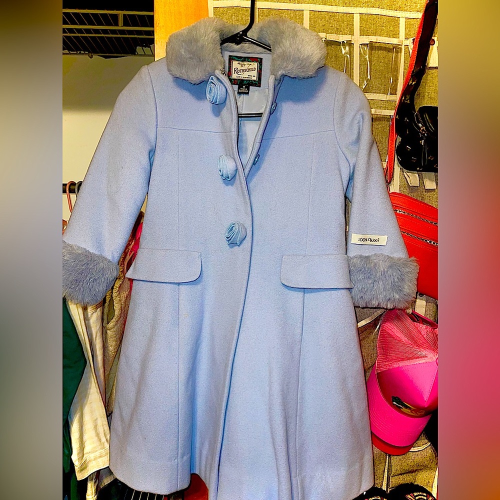 Rothschild Vintage 100% Wool Girls Pea Coat - Brand New, Never Got to wear!